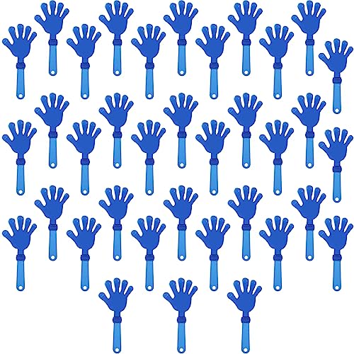 ZCYSRLQIN 36 Pcs Royal Blue Hand Clappers 7.5 Inch Clappers Noisemakers Noise Makers Party Favors Plastic Party Clapper Sporting Events Cheers Ball Dance Basketball Football Noisemakers ?Royal Blue?