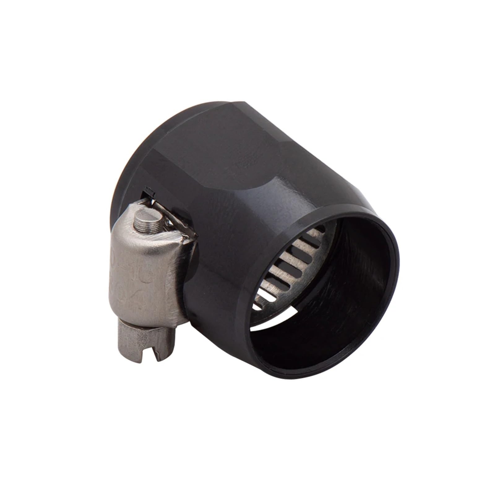 Energy AN4 AN6 An8 An10 AN12 AN14 AN16 AN18 37MM Hose Clamp End Finisher Aluminum Hose Connectors Hose Clamps ﻿(AN10 Black)