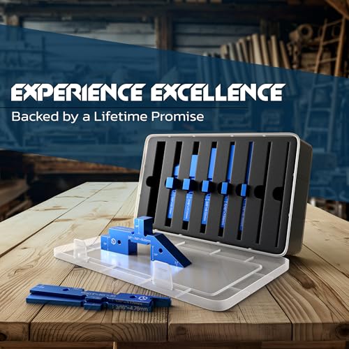 image for Eleon Blockcision Setup Blocks Woodworking Tools - 8 PCS Height Gauge 