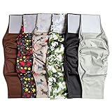 Washable Male Dog Diapers(6 Pack), Reusable Durable Male Dog Belly Bands (L-Waist 17.3~21.2inch)