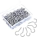 Screw Hooks Self-Tapping Ceiling Hooks Carbon Steel Cup Hooks for Home Office Garden (300 Pieces, 1 Inch)