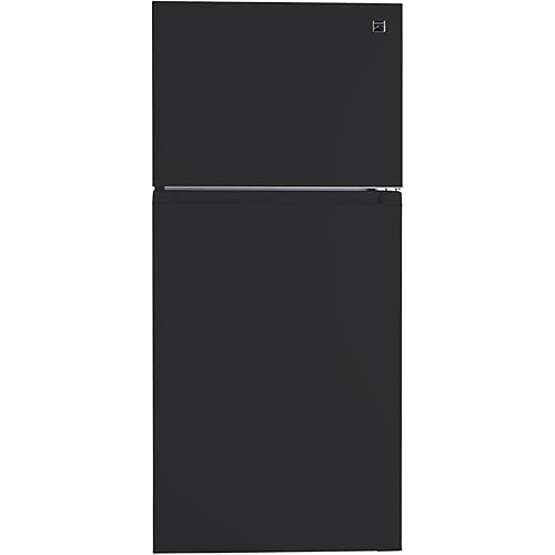 Kenmore 30 in. 18.2 cu. ft. Capacity Refrigerator/Freezer Adjustable Glass Shelving, Humidity Control Crispers, Gallon Door Bins, Black
