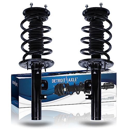 Image of Detroit Axle - Front Struts for 2009-2012 Ford Flex [Non-Turbo] Complete 2 Struts with Coil Spring 2010 2011 Replacement Suspension Quick Install Ready Shocks Assembly