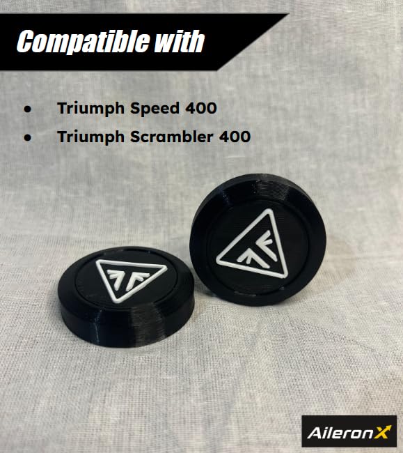 Image of Front Fork Caps for Triumph Speed 400, Scrambler 400x | Triamph