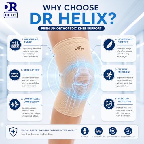 Image of Unisex Grey Knee Cap | Adjustable Support for Knee Pain Relief & Injury Prevention | Breathable, Comfortable & Durable | Ideal for Sports, Recovery & Daily Use - (Size - XL)