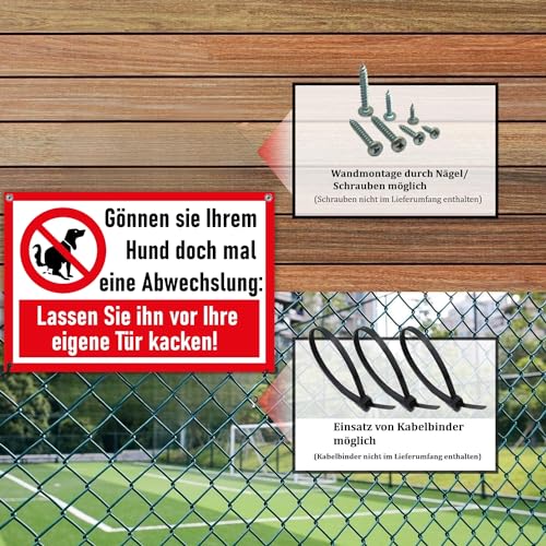 Gönnen Sie ihrem Hund eine Pause Kein Hundeklo Hundetoilette - Schild Hunde kacken verboten - Verbotsschild Hundeverbotsschild Verbot Hundeklo Hundekot Hundehaufen Hundekacke