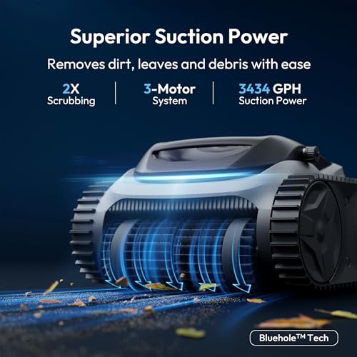 Image of (2026 New) Bubot 700 Cordless Roboitc Pool Cleaner, Pool Vacuum with 210-Min Rumtime, Superior Suction, Triple Motors, Floor /Wall /Waterline Cleaning, for Inground & Above-Ground Pool, Light Grey