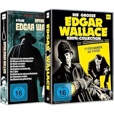 Edgar Wallace FAN Box Edition - 26 seiner popul&auml;ren Grusel Krimi Verfilmungen - in 2 Sammlerboxen