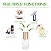 MUB Roller Bottle-3ml/0.1OZ Mini Square Glass Essential Roller Bottles with Stainless Steel Roller Balls for Perfumes and Lip Balms With 2 Sliver Funnels,Christmas Day Gift (pack of 10)