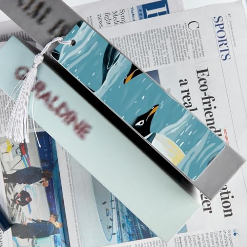 Marque-pages pingouin mignon accessoire de lecture livre broché - 6