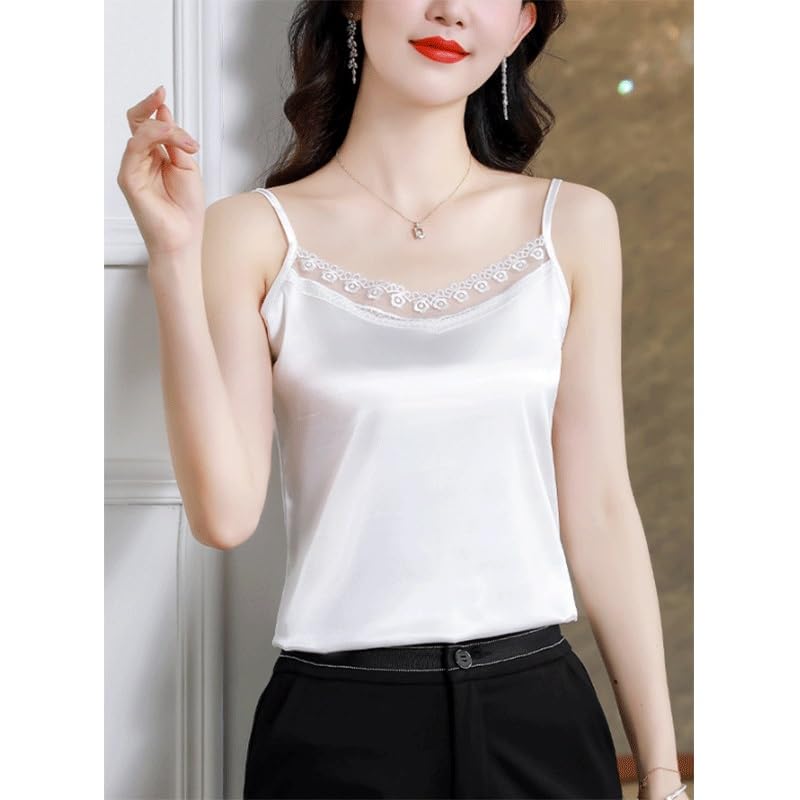 Amazon.com: ZYQHMY Lace Camisole Suit Base Shirt Fashionable Outer