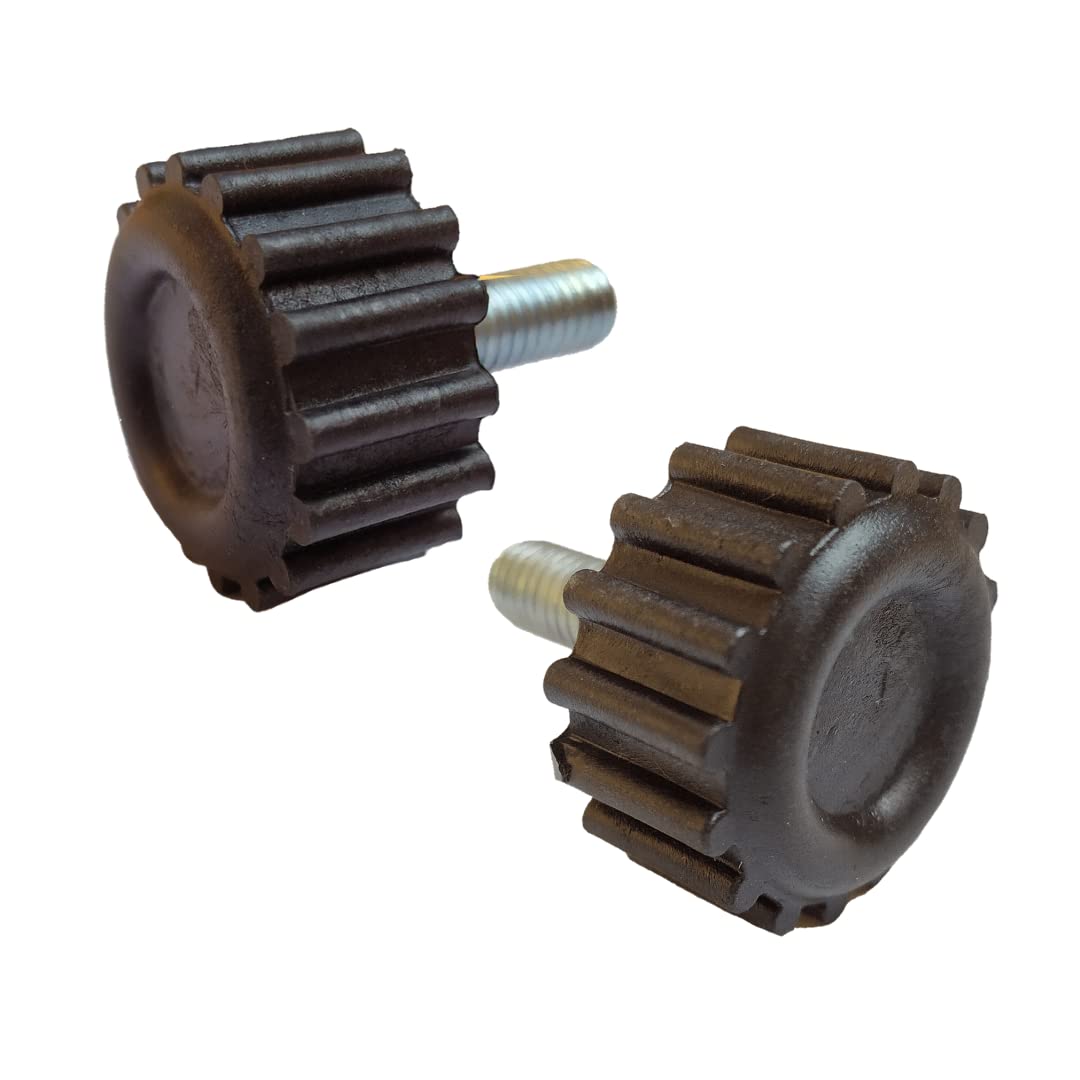 Royal Products Brob knob Bolt Screw-on Type Star Knob Five-Brob M6*25mm (Height) KnoB Screw-on Type Knob clamp Brick Knurl Knob Star Cap Lathe (12)