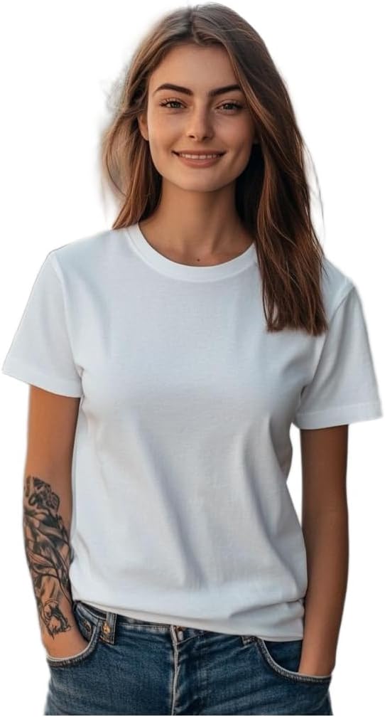Camiseta Básica Feminina Lisa 100% Algodão Premium Confort em promoção! Veja a oferta e mais achadinhos de Blusas Hoje é o melhor dia para comprar Camiseta Básica Feminina Lisa 100% Algodão Premium Confort com aquele preço maroto! Promoção! Aproveite a oferta!