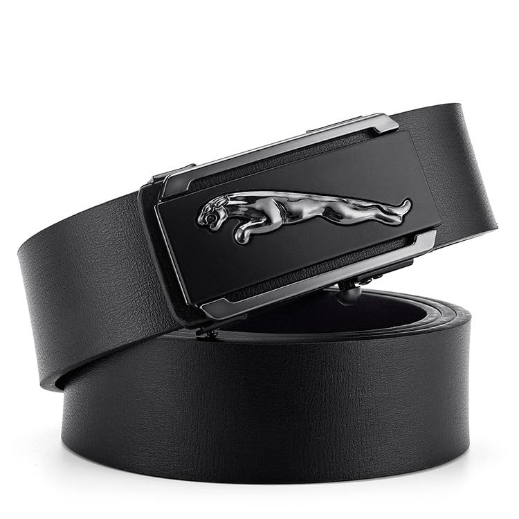 Image of WildHorn Men's Genuine Leather Belt for Men| Premium Auto-Lock Buckle | Adjustable up to 48 inch | Formal & Casual Wear | Micro-Adjust Fit | Stylish Gift Box Included