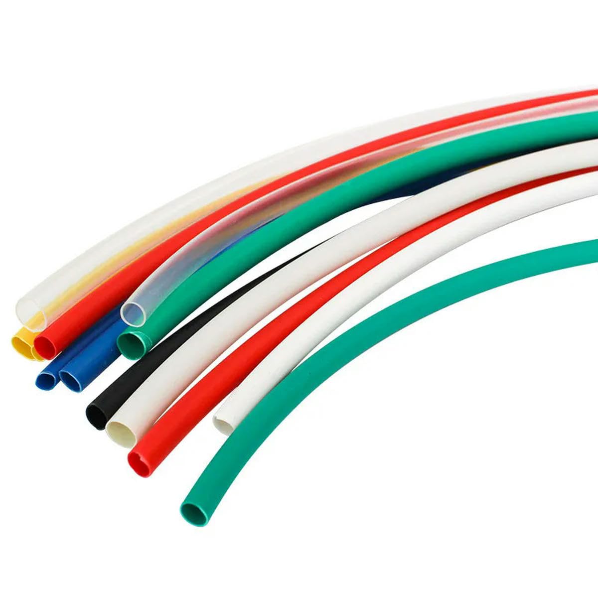 Tubo termorestringente rotondo diametro 1 1,5 2 2,5 3 3,5 4 5 6 8 10 12 14 16 18 20 22 mm lunghezza tubo termorestringente tubo termorestringente-nero-1,5 mm-100 m