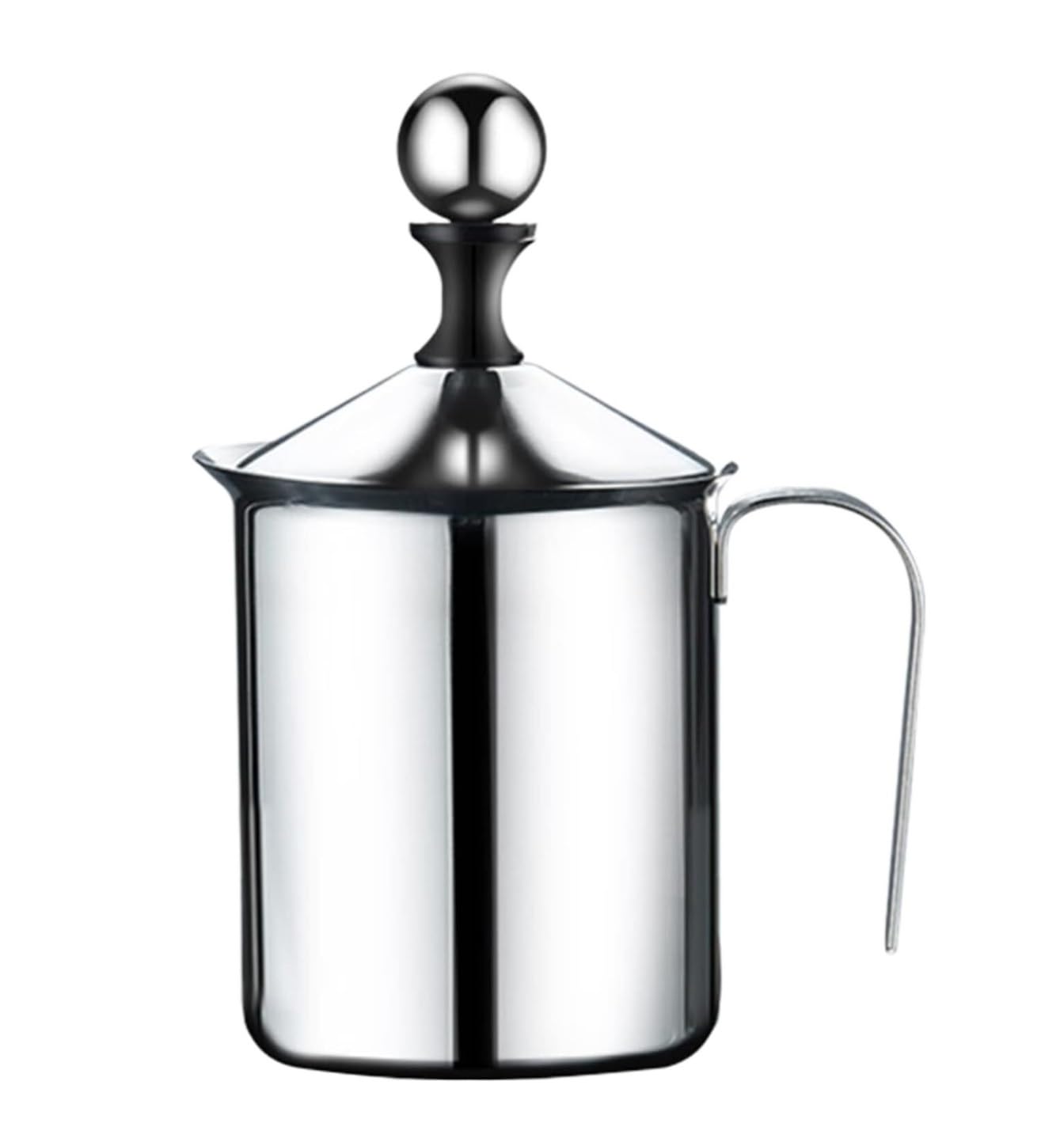 Frullino Montalatte Montalatte Manuale In Acciaio Inossidabile Montalatte Manuale Per Schiuma Di Latte Monta Latte(17 * 9cm)