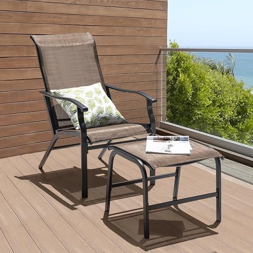 NUU GARDEN Outdoor Patio Chair, Patio Dining Chair with...