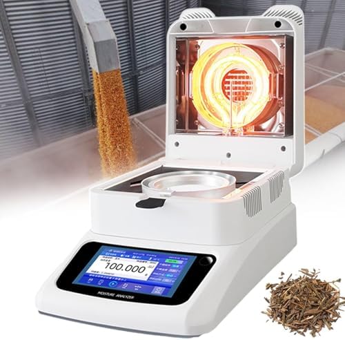 Professional Coffee & Grain Moisture Tester | Fast Halogen Analyzer for Accurate Lab Results | Ideal for Green Coffee, Feed & Agriculture (XFSFY-1205MA)