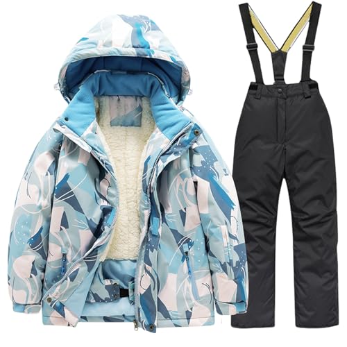 Betadog Baby Girls 2 PCS Snowsuit Puffer Jacket Snow Pant Set Unisex Kids and Toddlers' Ski & Snow Pants2