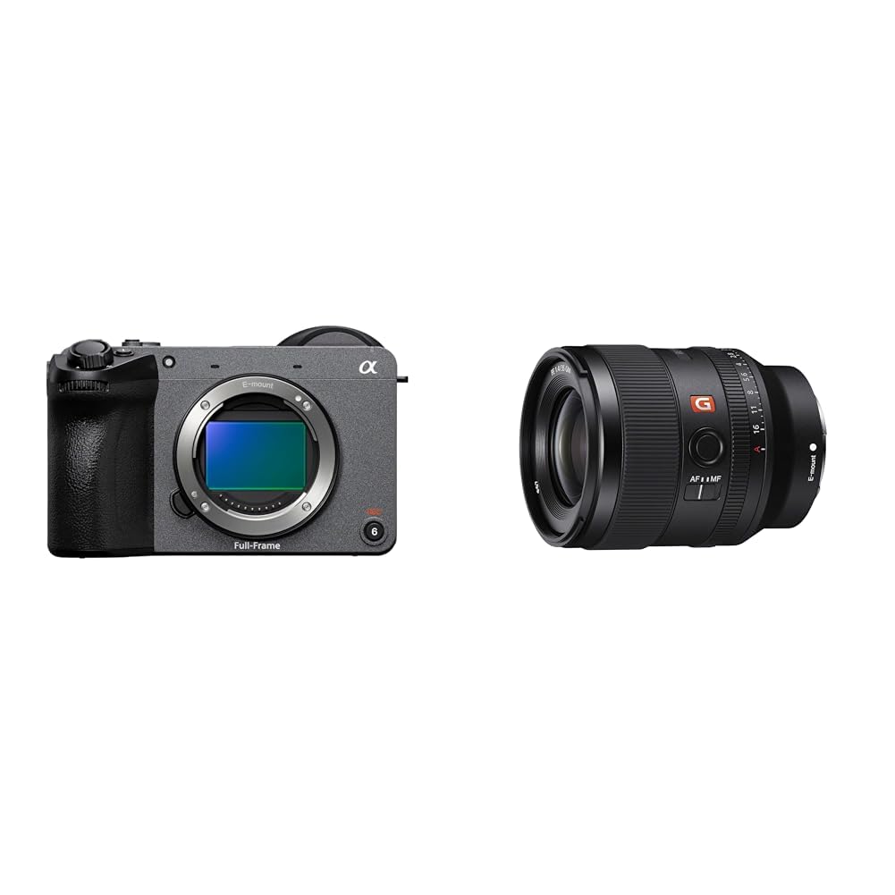 Sony FX2 Full-Frame Cinema Camera Body Only + Sony FE 35mm F1.4 GM Full-Frame Large-Aperture Wide Angle G Master Lens Black