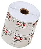 Oil Change Stickers Static Cling 1,000 Stickers