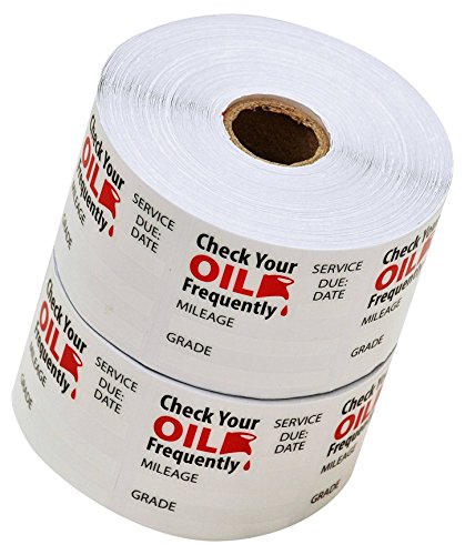 Thasaba Oil Change Stickers Static Cling 1,000 Stickers