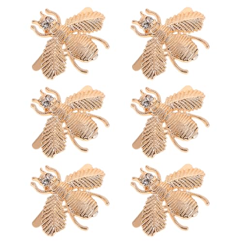 [Zerodeko] �����p�C�̑����N���b�v �S�[���h�F�̈��������� �I�̌`���C���X�g�[���t�� ���O���\���s��DIY�ɍœK �t���b�g�V���[�Y�p�o�b�N���N���b�v 6�Z�b�g