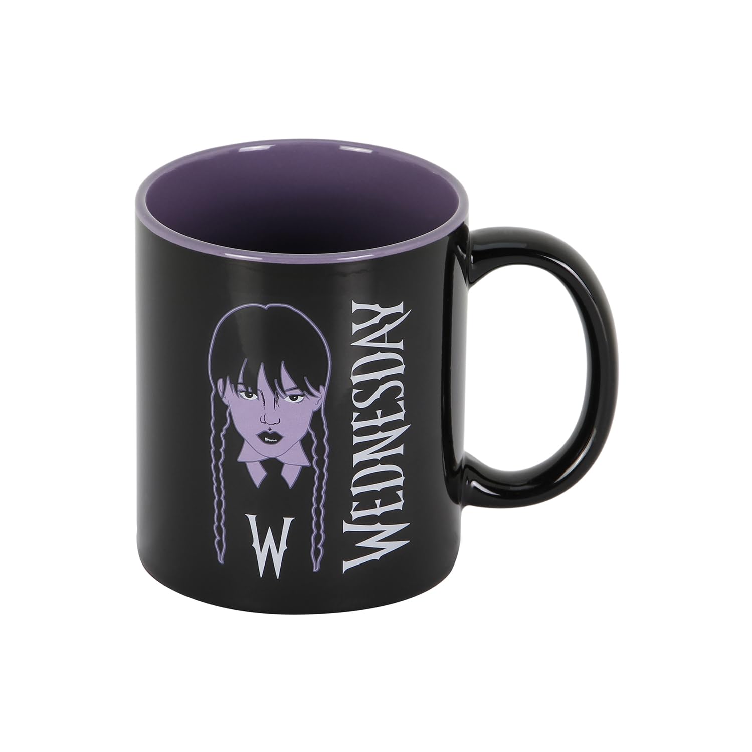 Wednesday Braid-Mug, Black, 13 x 9.5 cm