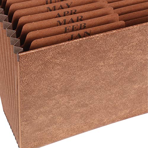 Amazon Basics Expanding File Organizer With Flap, Monthly Tabs (Jan.-Dec.) #TOP3