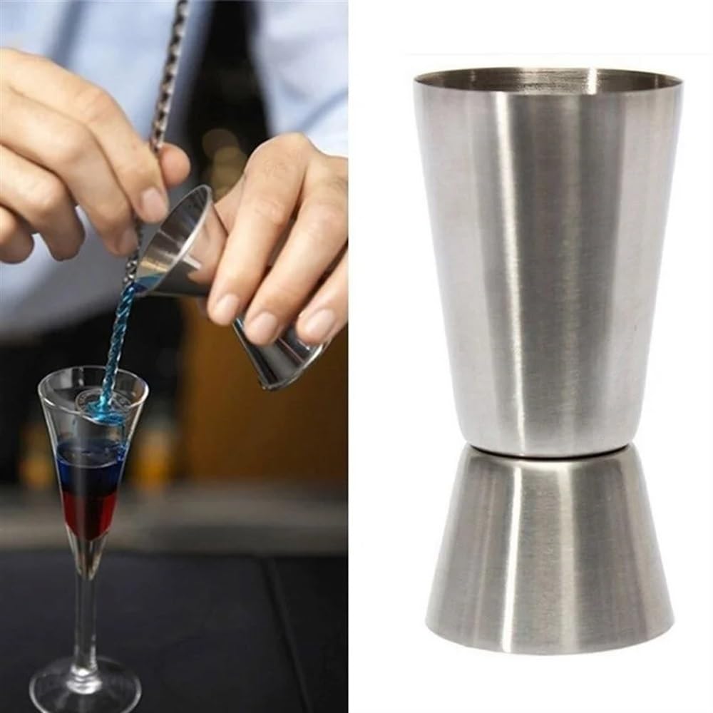 Jigger de Mesure de Cocktail en Acier Inoxydable, Tasse de Mesure d'alcool de Boisson à Double Jigger, for Le Style de Bar à la Maison(15X30ML Copper)