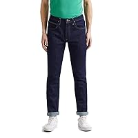 Lee Uomo Brooklyn Straight Jeans, Blu (Rinse)