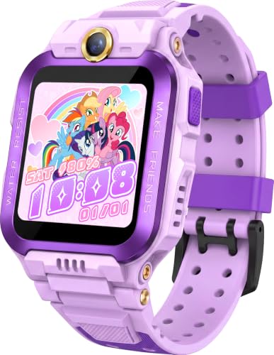 Image of imoo Watch Phone Z7, 4G Smart Watch for Kids with Real-Time HD Video & Phone Call, Smart Watch for Girls with GPS Location and 14-Day History, Smartwatch for Boys with IPX8 Waterproof (Purple)