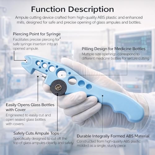 Image of HYZIK Medical And Examination euipments for medical use || doctor use.. (Pen torch & knee hammer & ampule cutter)