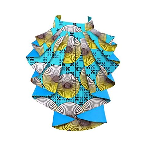 Yiqi Women Handmade Ethnic Fake Collar, African Print False Collar Choker Shirt Accessory (Style#1, One Size) Cover