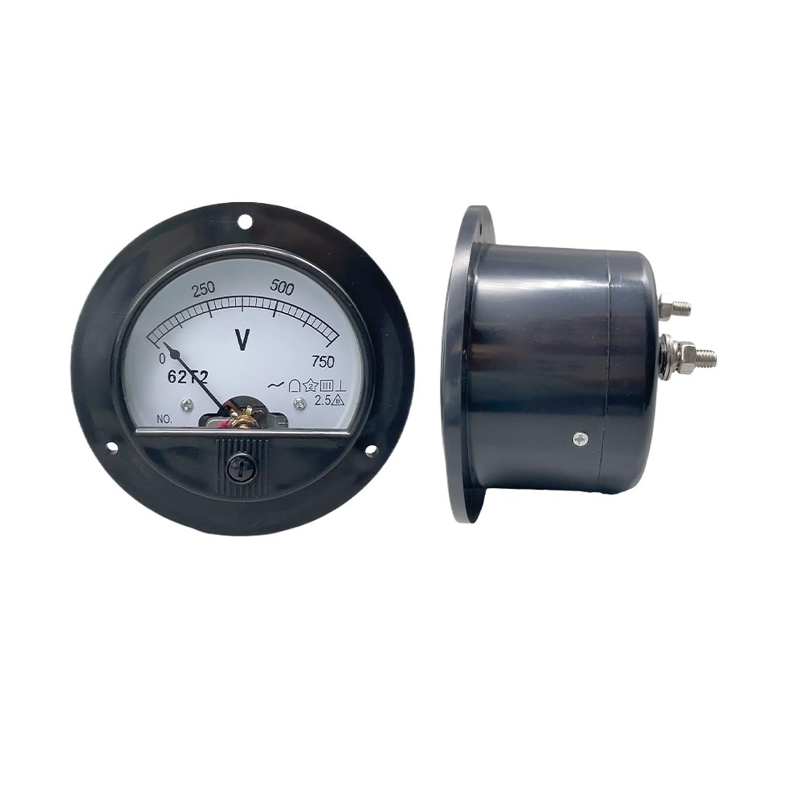 AC 62T2/65C5 3V 5V 10V 15V 20V 30V 50V Classe 2.5 Voltmetro analogico Misuratore di tensione Misuratore di tensione(750V)