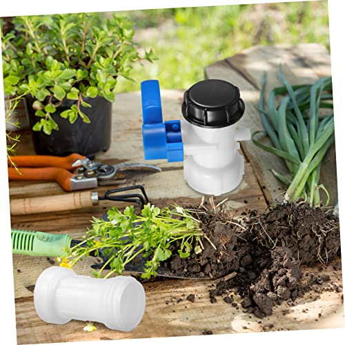 Adaptador de tanque plástico con válvula de control de salida tipo mariposa 5