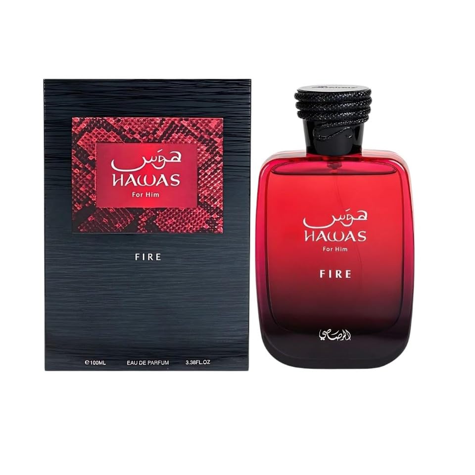Hawas Fire Eau De Parfum | Long Lasting Fragrance Perfum | For Men,Indulge In A Luxurious Perfume Men That Captures Masculine Elegance And Strength(100ml, 3.4 oz)