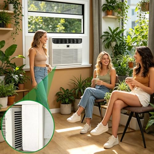 Placas aislantes para aire acondicionado de ventana que evitan fugas de frío 7