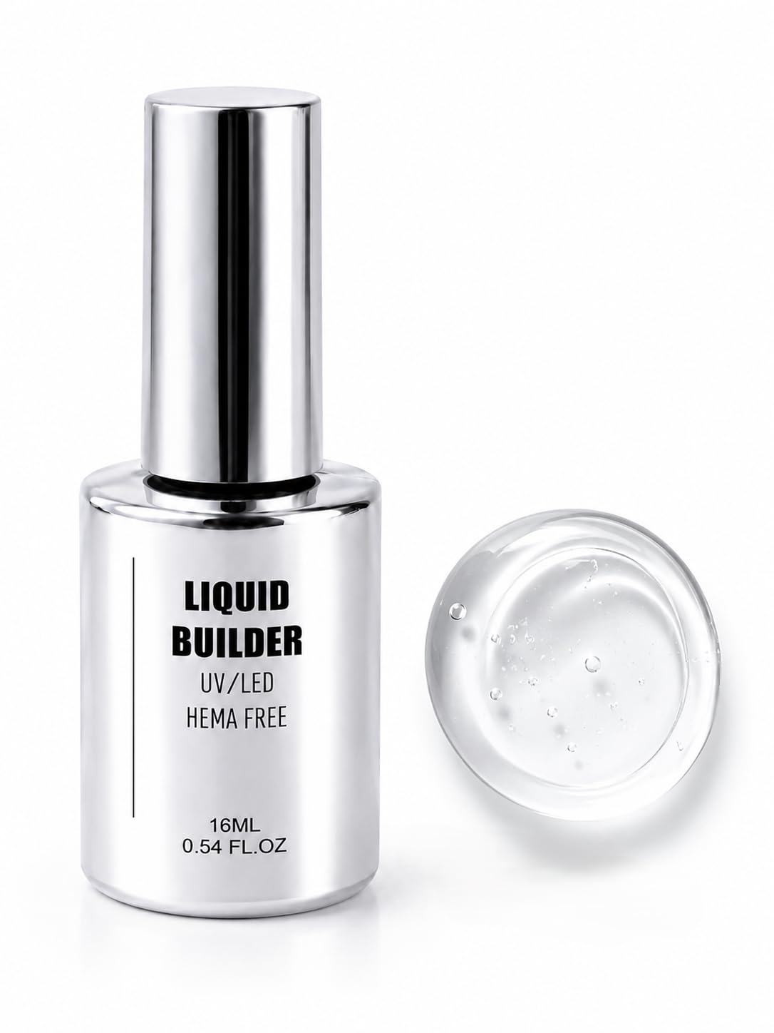 Liquid Builder Gel for Nails, Self-Leveling UV LED Nail Extension Gel, Clear, for Overlay and Extensions, Strengthening (Liquid Builder Clear(BIAB))-image-11