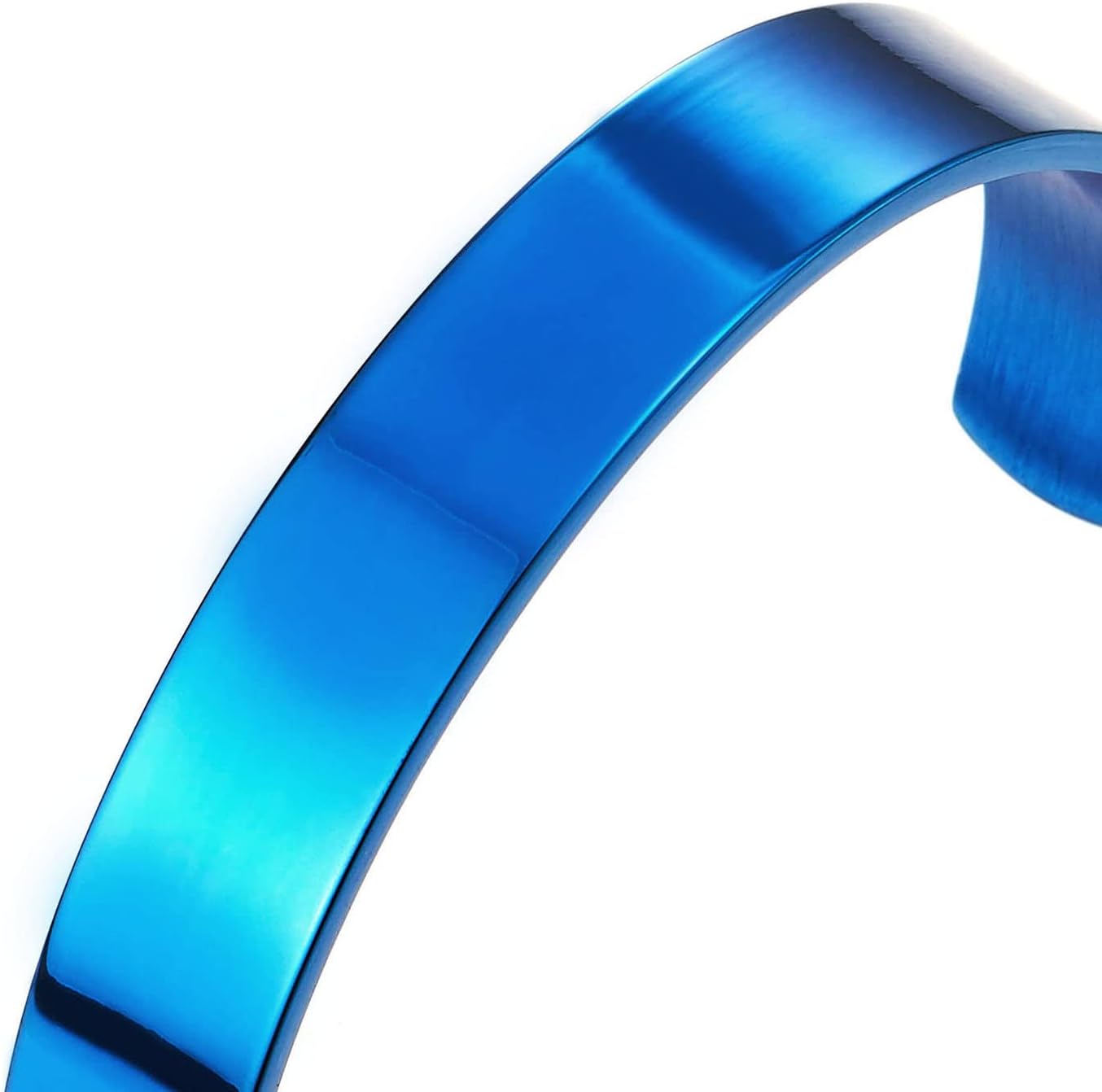 COOLSTEELANDBEYOND Stainless Steel Adjustable Cuff Bangle Bracelet for Men Women Minimalist - Image 2