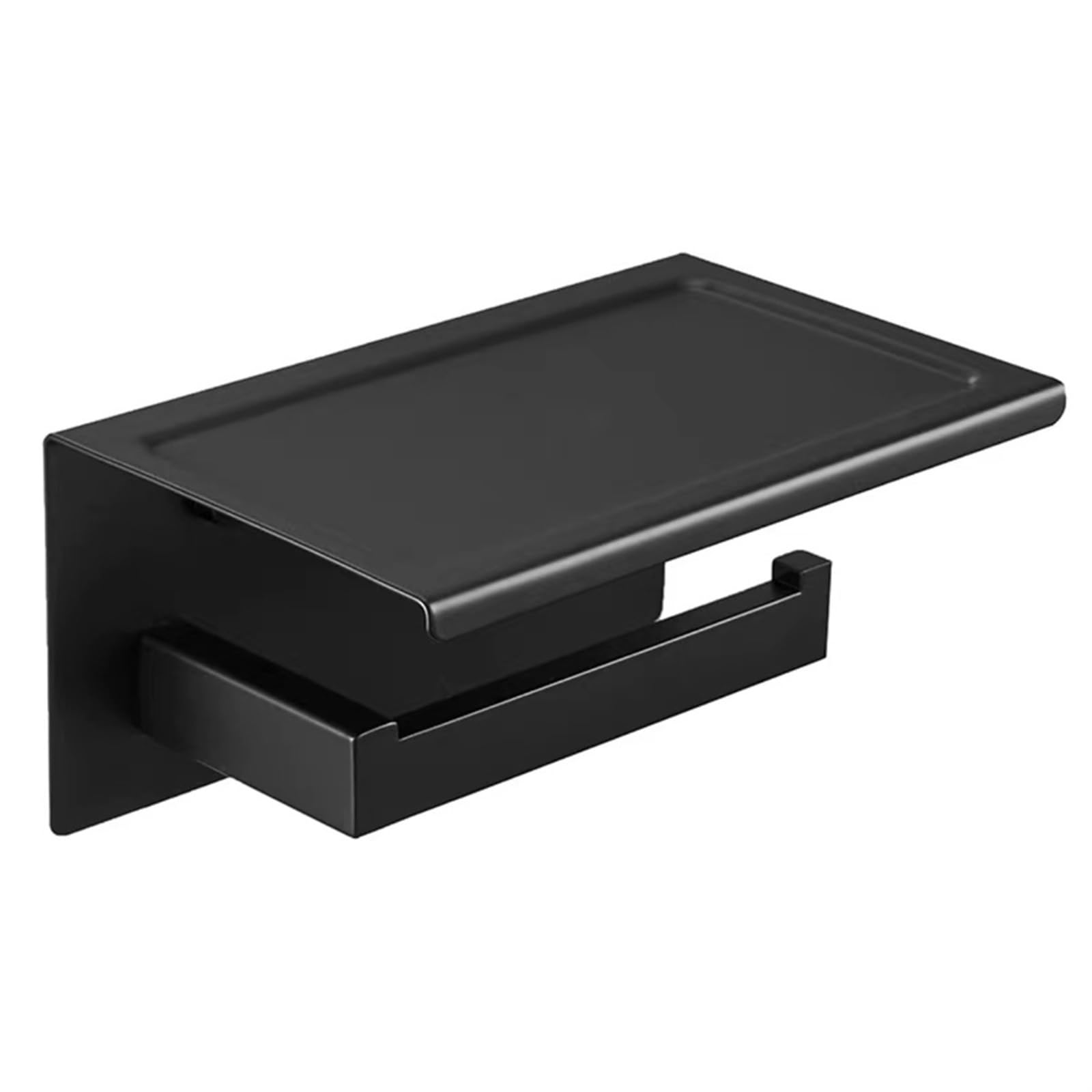 Paper Towel Holder Soporte for pañuelos de Papel Negro/Plateado 304 Acero Inoxidable for Hotel, Gancho for el hogar, Estante Almacenamiento, Soporte for Toallas higiénico for baño Cocina(Black)