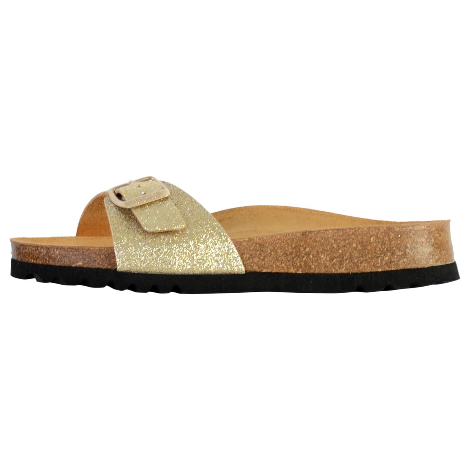 Scholl Women's Estelle Sandal, Platinum (Gold), 5 UK