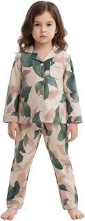 BENIZA X FASHION Kids Girls Leaf Print Cotton Co-ord Set Full Sleeve Button-Down Shirt & Elastic Waist Soft, Breathable & ... Price In India