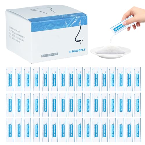 200 Stück Nasenspülsalz, Nasensalz Für Nasendusche, 2.7 G Nasendusche Erwachsene, Nasenspülung Nasenspülung Salz Nasennebenhöhlenentlastung Für Erwachsene Kinder, Einzeln Verpackt
