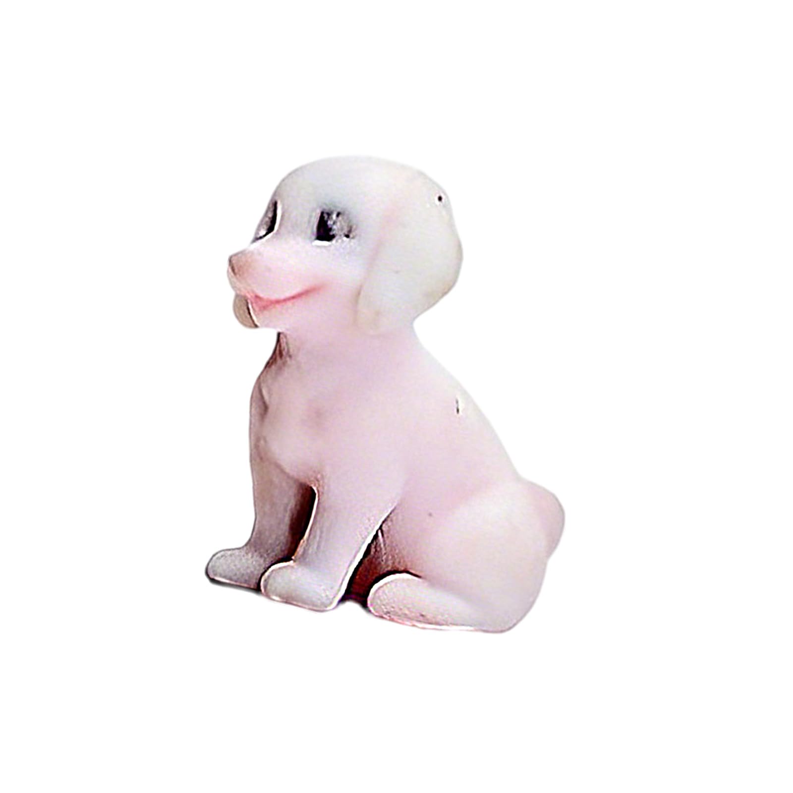 Osniyaw Little Golden Retrie Artistic 3D Printed Pet Sculpture Size 1/64 Miniature Figure Ideal For Table Decoration And Model Making Enthusiasts Beautiful Small Pet Display