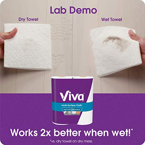 Viva Multi-Surface Cloth Choose-A-Sheet Kitchen Paper Towels, White, 24 Double Rolls (110 Sheets per Roll)