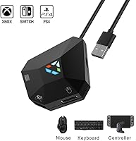Vista 2 de NS-Switch Keyboard and Mouse Converter, Megadream Keyboard and Mouse Adapter for PS4 PS3 Xbox ONE 360 Console Series Converter, 1 Type-C & 3