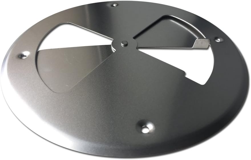 LavaLock® 8" aluminum pinwheel bbq smoker pit intake blade damper vent set