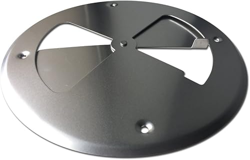 LavaLock 8" aluminio molinete barbacoa fumador hoyo admisión hoja amortiguador conjunto de ventilación