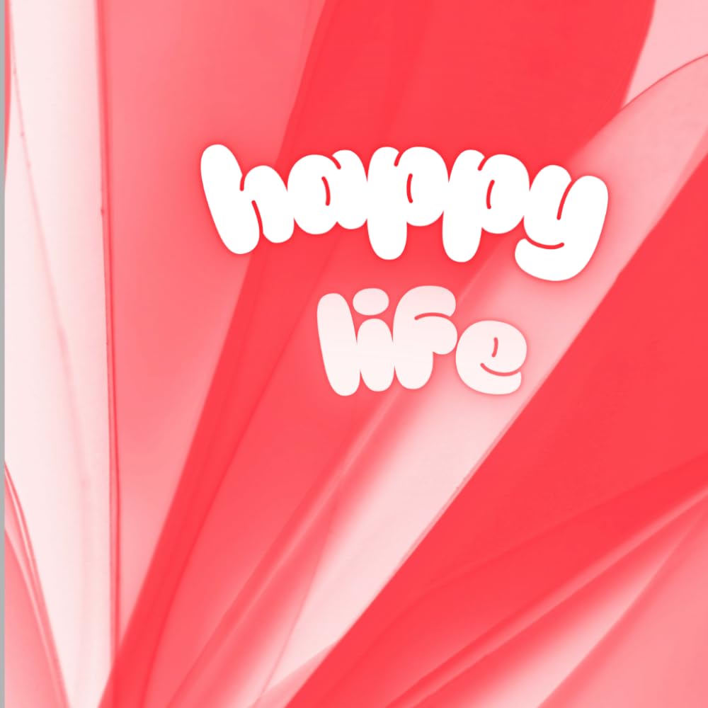 Carnet de notes Happy Life A5 à couverture rigide pour écriture quotidienne